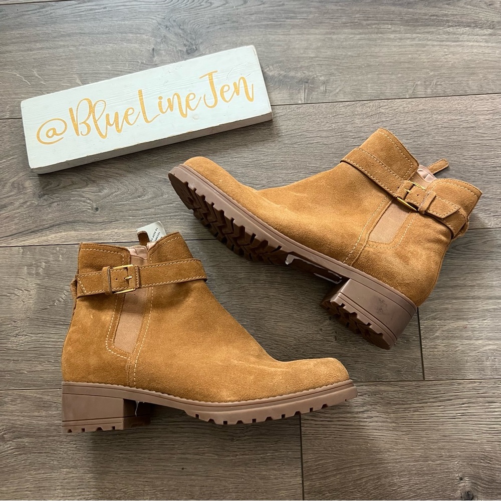 Cole Haan Tan Suede Boots NWT